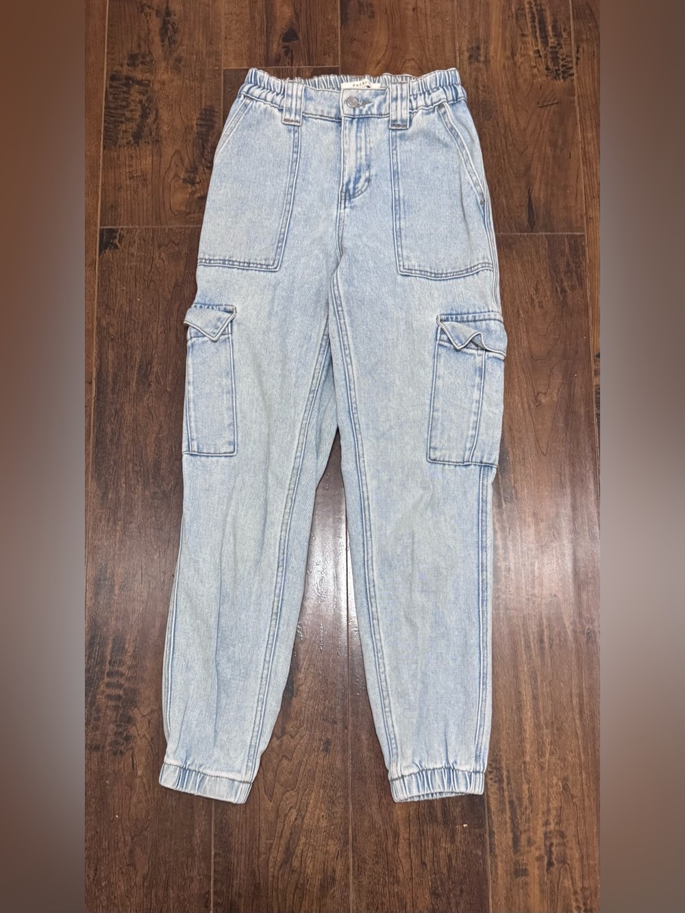 PacSun High-Waisted Denim Cargo Jogger Jeans XS